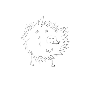 Drawing of hedgehog